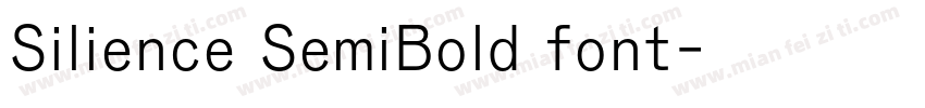 Silience SemiBold font字体转换